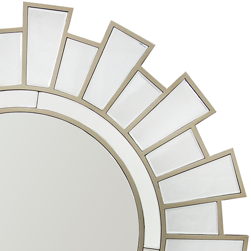 Wall Mirror MDF Silver Clear Image Lightweight MRR-02 — image 4