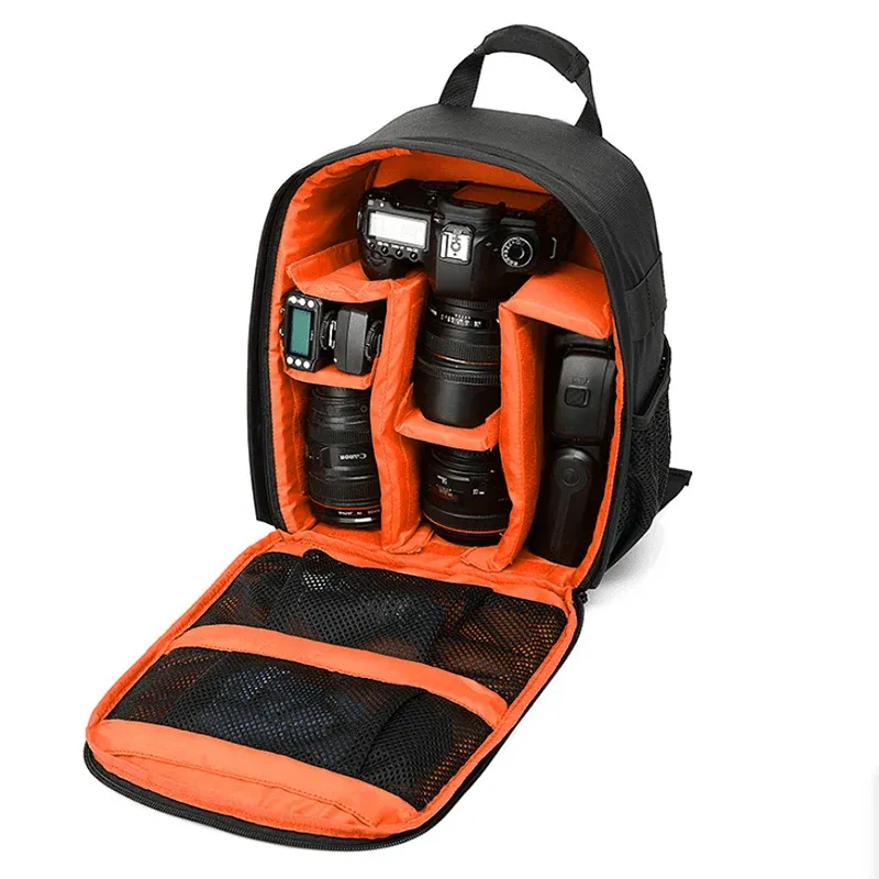 Waterproof DSLR Camera Backpack Multi Functional Rucksack for Canon Nikon Sony - Green โ image 4