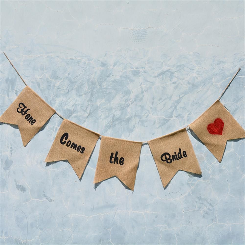 5pcs Set Fashionable Cloth Forked Tail shaped Banner for Party Decoration — image 4