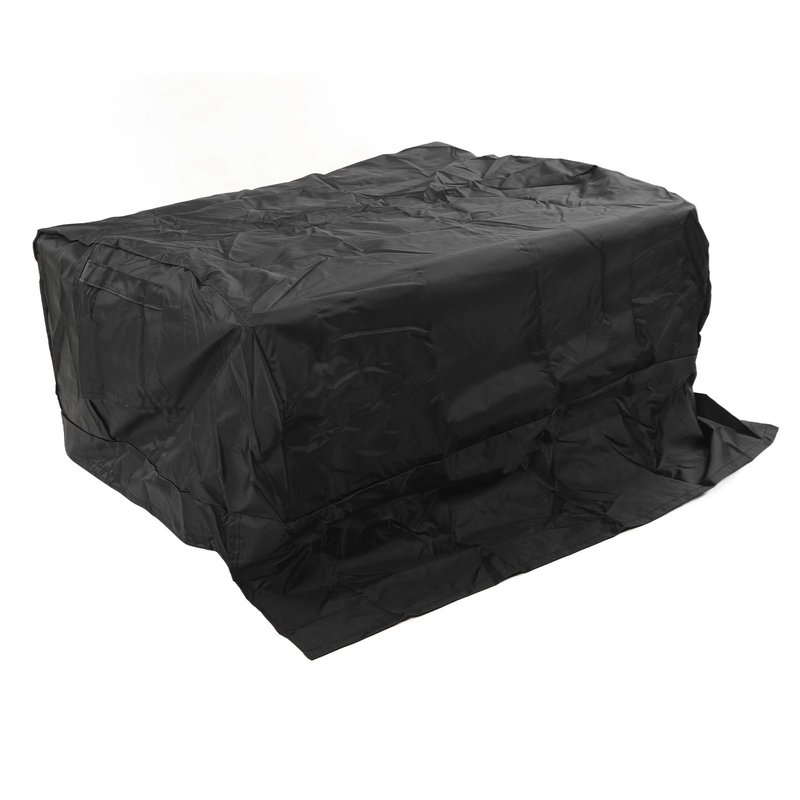 BBQ Grill Cover Waterproof Oxford Cloth Outdoor Rainproof Dustproof Sunproof Built in Grill Top Cover Grill Cover Black — image 5