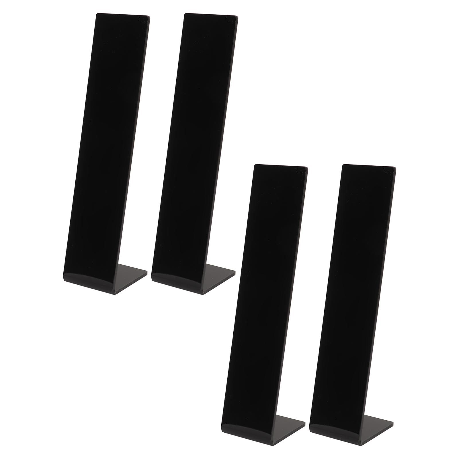 4 Pcs Acrylic Hair Band Display Stand Hair Clasp Jewelry Display Holder for Shop Black โ image 2