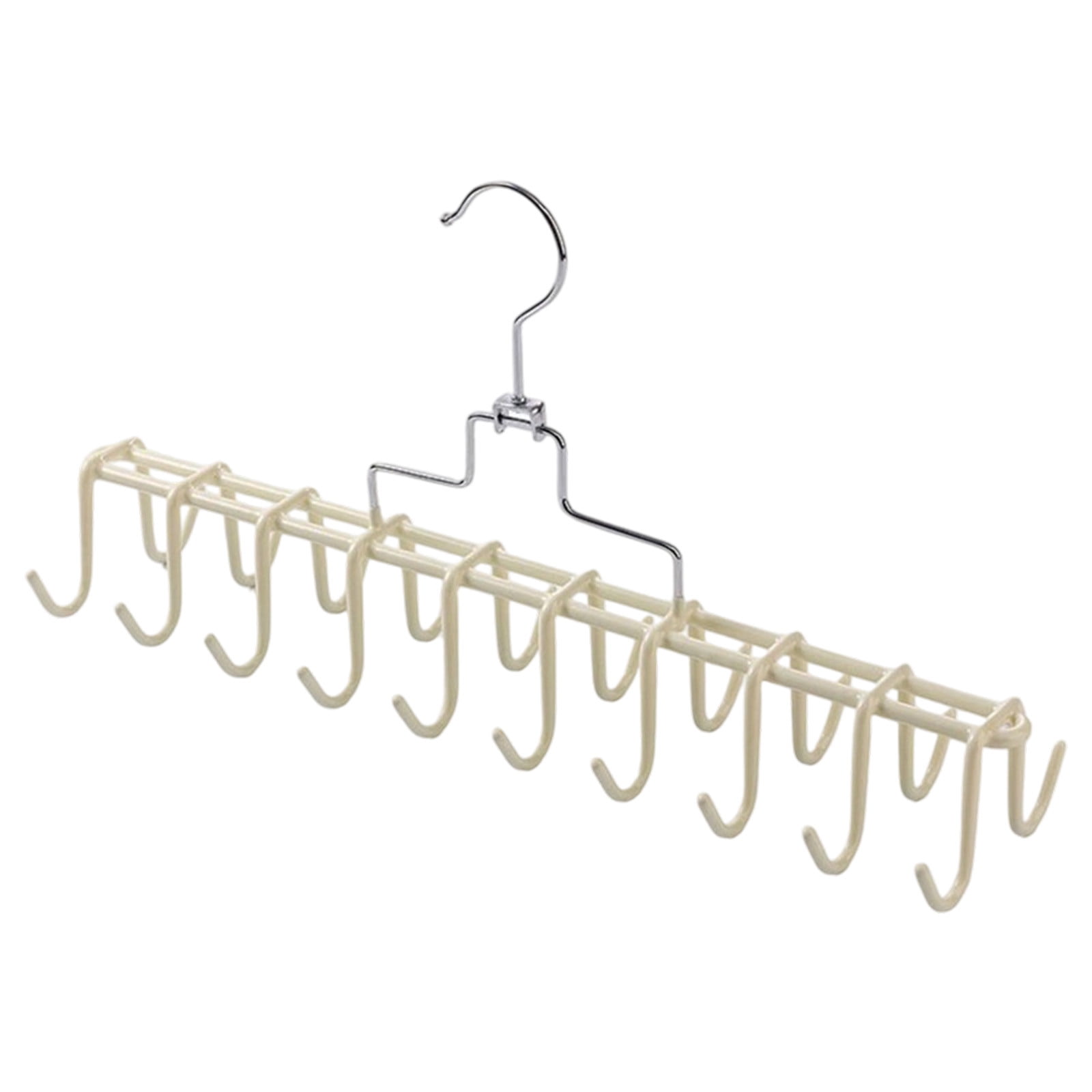 Belt Tie Rack Hanger, for Closet Metal Belt Organizer, 20 Hooks, Multi Purpose Hanger, for Shawls Scarves Closet Organizers and Storage White โ image 2
