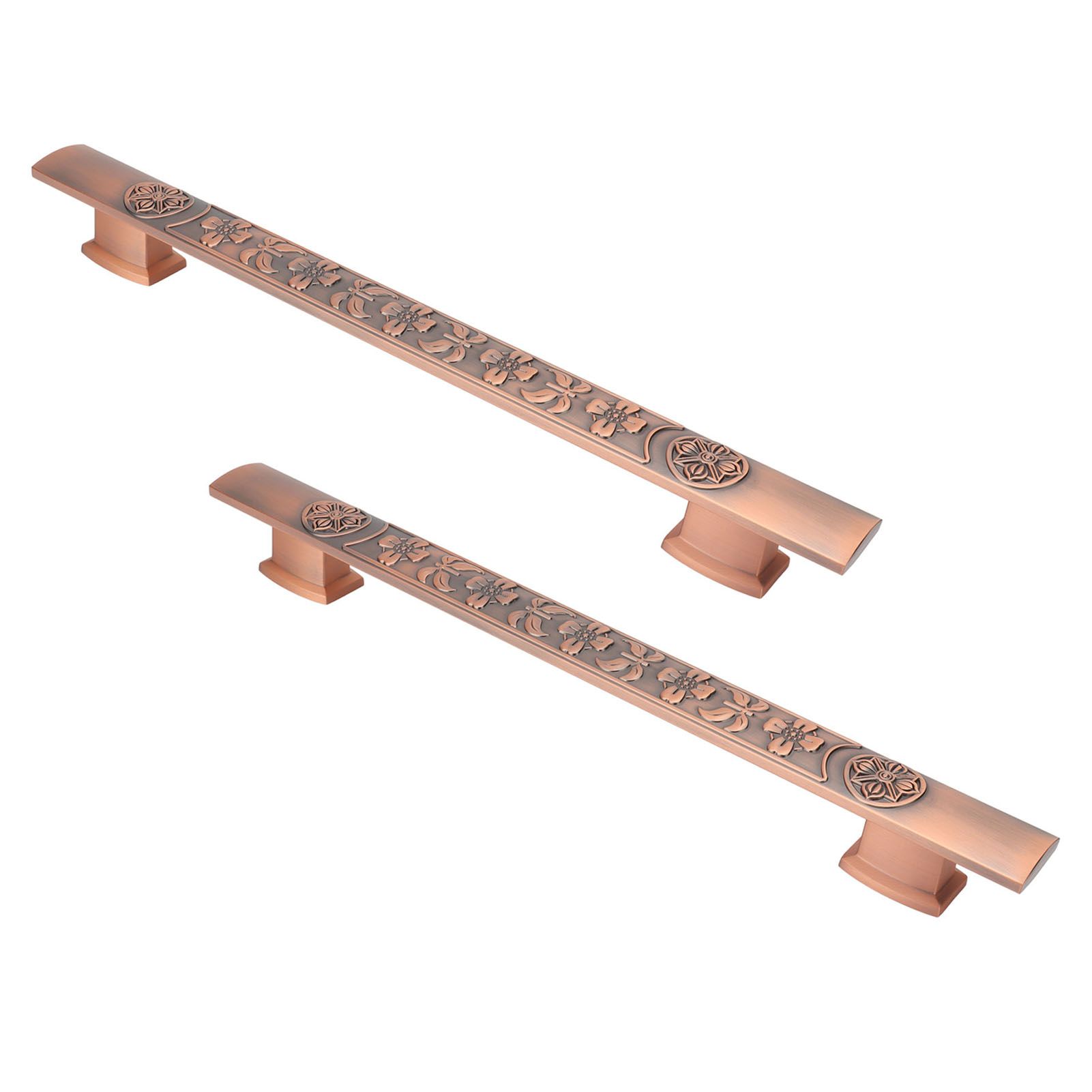 2Pcs Retro Push Door Handles Zinc Alloy European Vintage Door Pull Handle for Kitchen Bathroom Cabinet Doors Red Retro โ image 5
