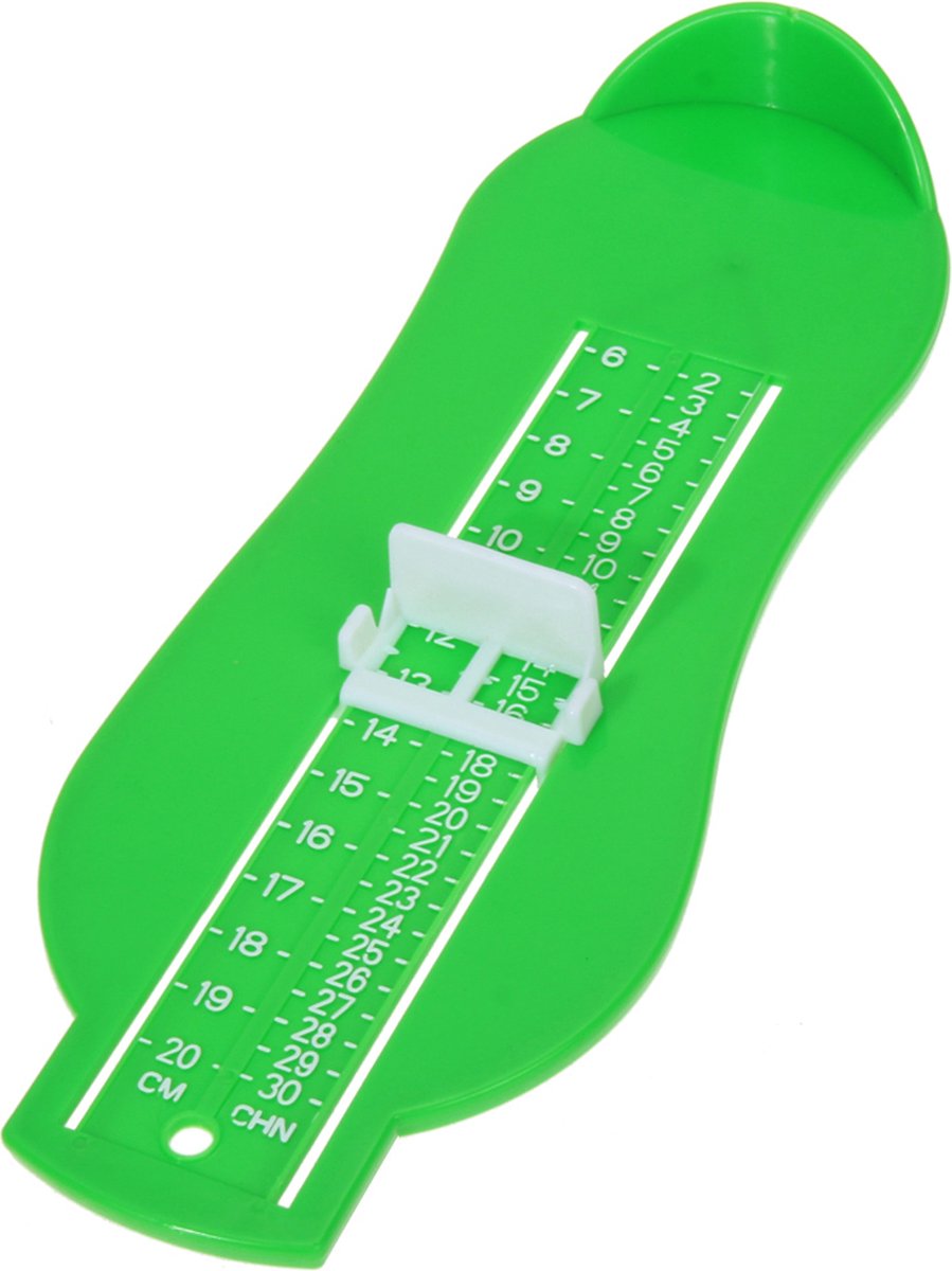 Child's Foot Measuring Tool | Child's Shoe Size Measuring Tool | Baby Shoe Measuring Tool | Baby Measurement | Green — image 3