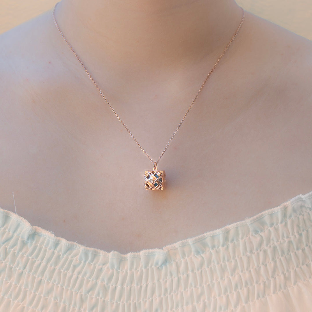 Gift Box - Chest Rose Gold Aroma Necklace + Purify Oil Blend โ image 3