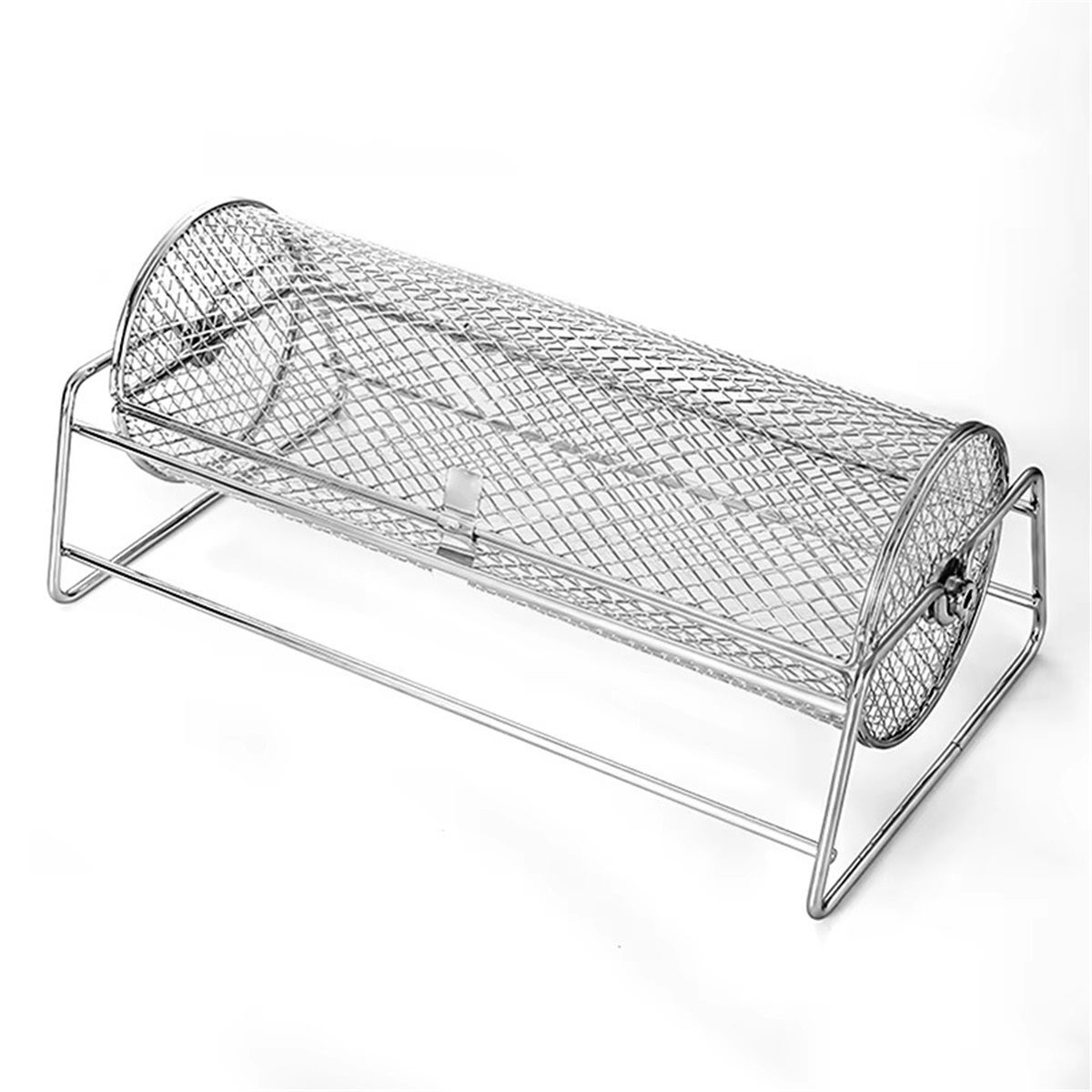 Universal Stainless Steel Rotisserie Grill French Fries Basket Fits for Any Gas Grill Raffle Drum Upgraded Spinner Holds