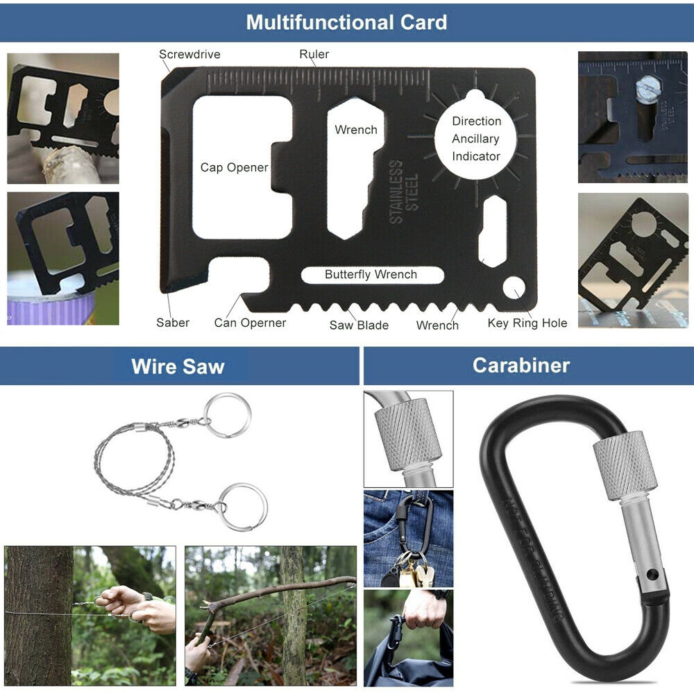 Tactical Emergency Survival Kit Outdoor Sports Hiking Camping SOS Tool Equipment โ image 4