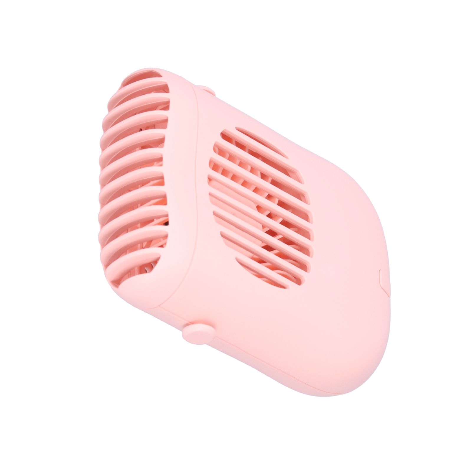 Hand-Held Mini Fan USB Charging Waist Hanging Fan for Home Office Traveling Pink — image 4