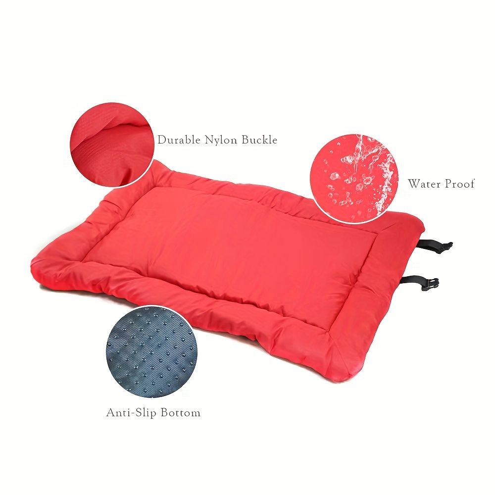 High Quality & Moisture-Resistant Thick Portable Camping Dog Bed for Medium/Large/Small Dogs - Durable Polyester Outdoor Mat with Carry Handles — image 4