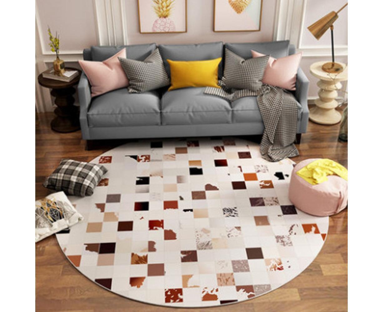 Round Shape Waterproof Non-slip Living Room Bedroom Floor Rug Carpet Blanket โ image 6