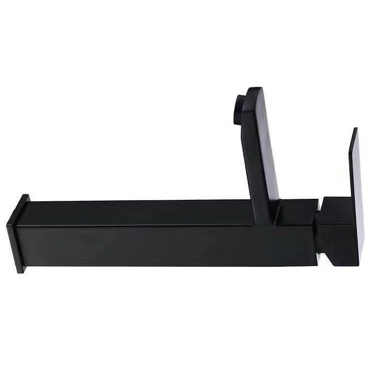 Black Bathroom Faucet Stainless Steel Modern Waterfall Sink Faucet For Home Hotel 2 Hoses — image 3