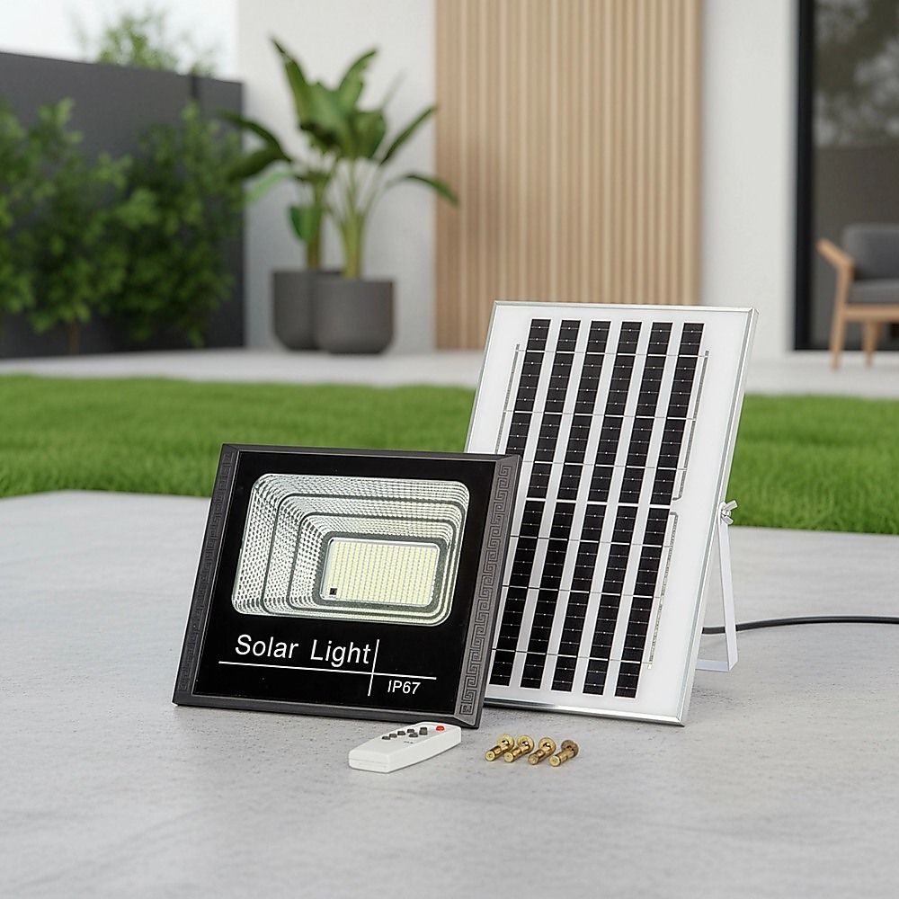 60W LED Solar Flood Light with Motion Sensor – Outdoor Security Lighting — image 3