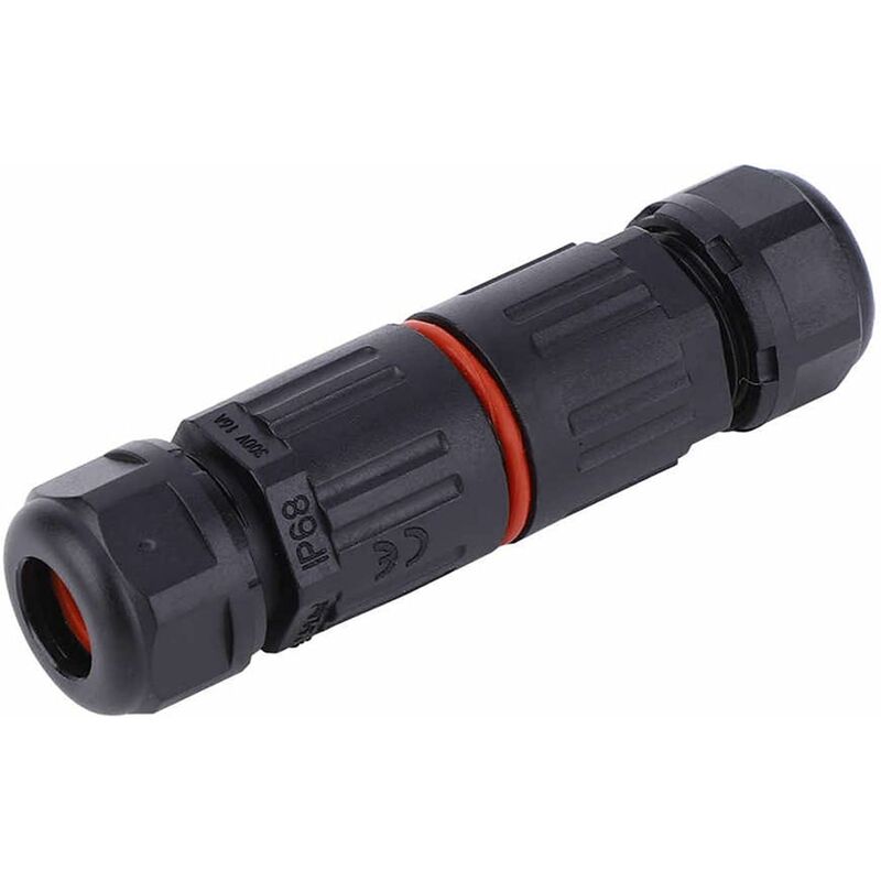Whpps 10 pcs Ip68 Waterproof Straight Connector Junction Box Electrical Wire Cable 3 Pin Outdoor Connector Plug Socket — image 4
