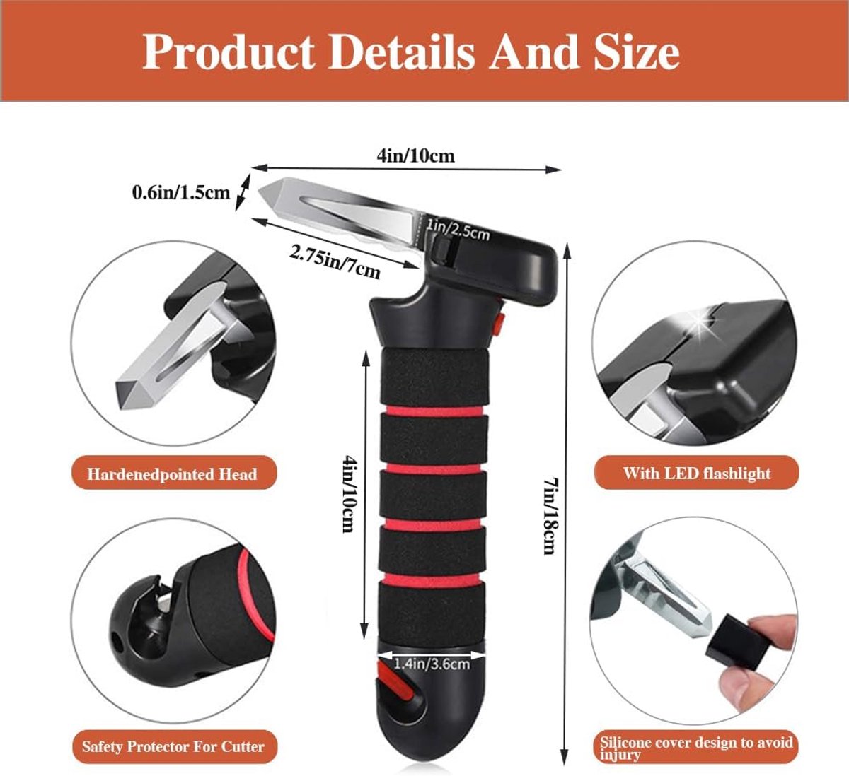 Set of 2 multifunctional car door handles, as an aid for getting in and out of cars, making it easier for disabled people / the elderly / small — image 6