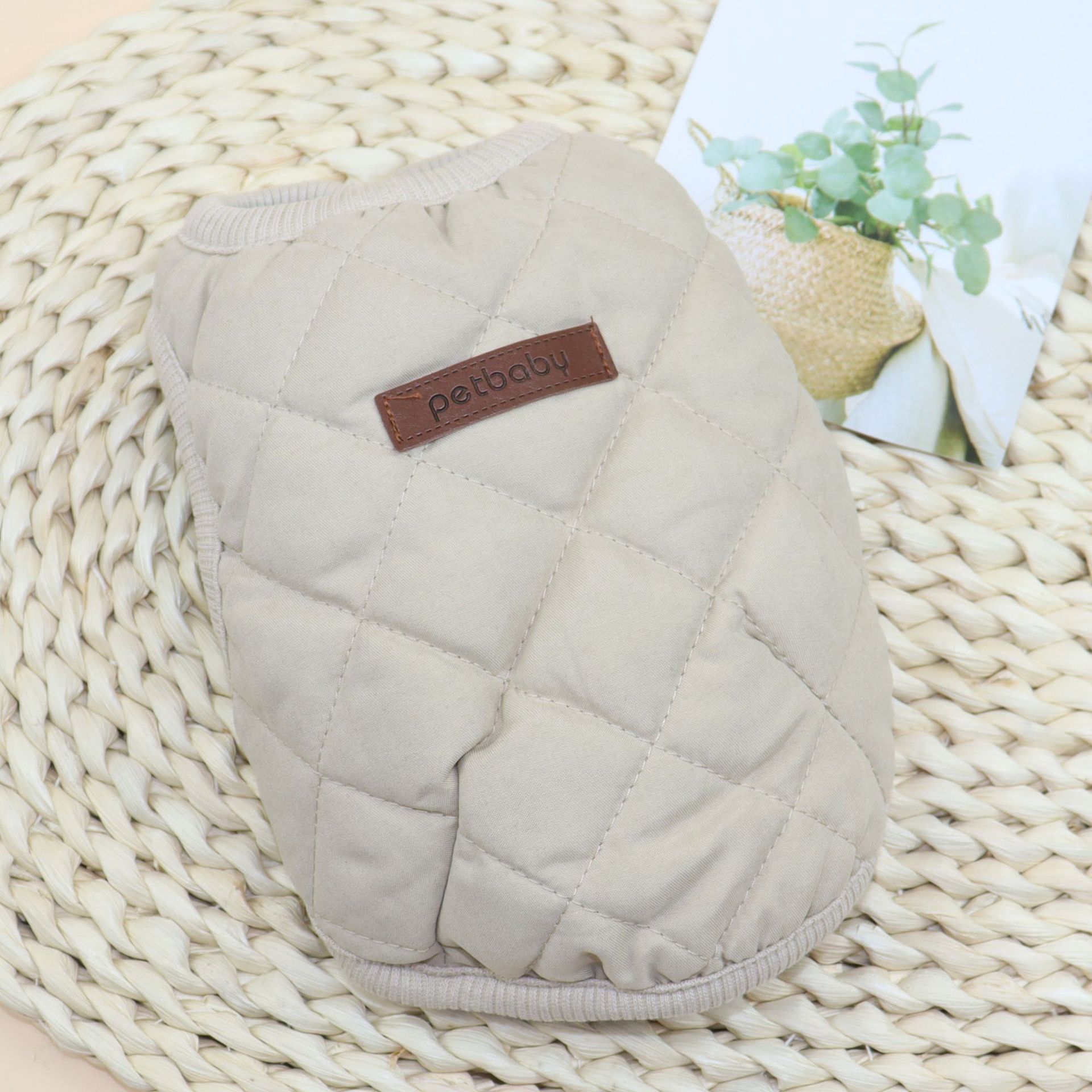 Odd Pet Dog Vest Thickened Cotton Small Breed Diamond vest wine red XS — image 5