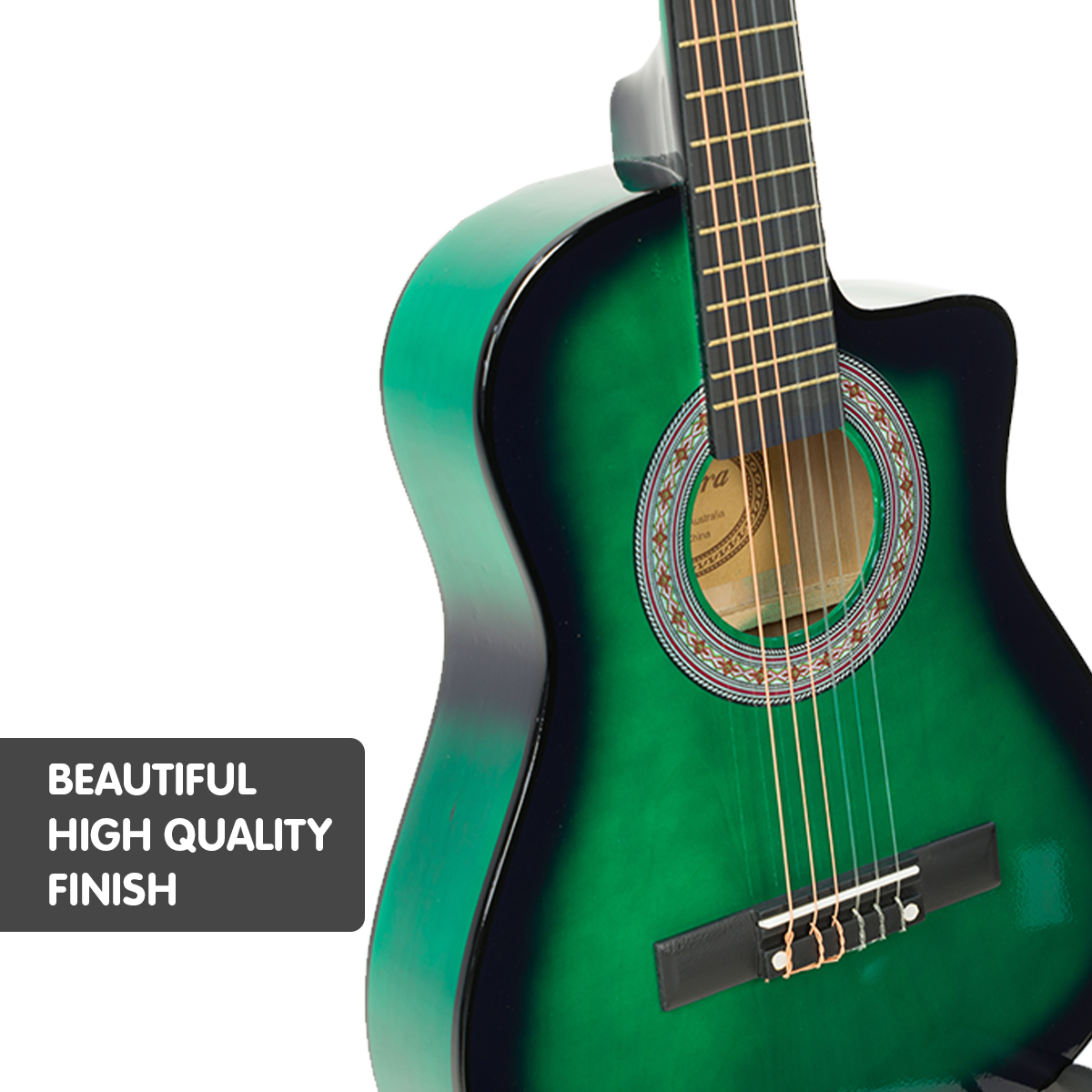 Karrera Childrens Acoustic Guitar Kids - Green — image 3