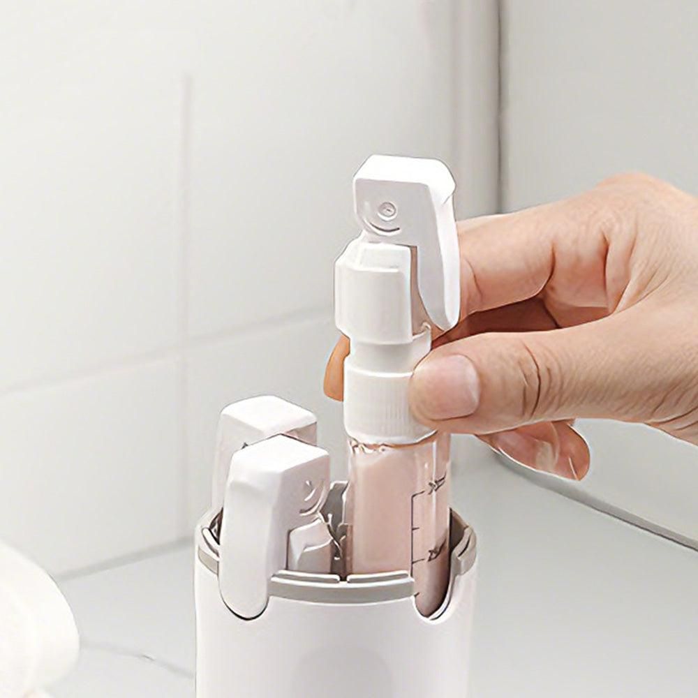 4 in 1 Travel Bottles Dispenser for Shampoo Lotion White — image 2