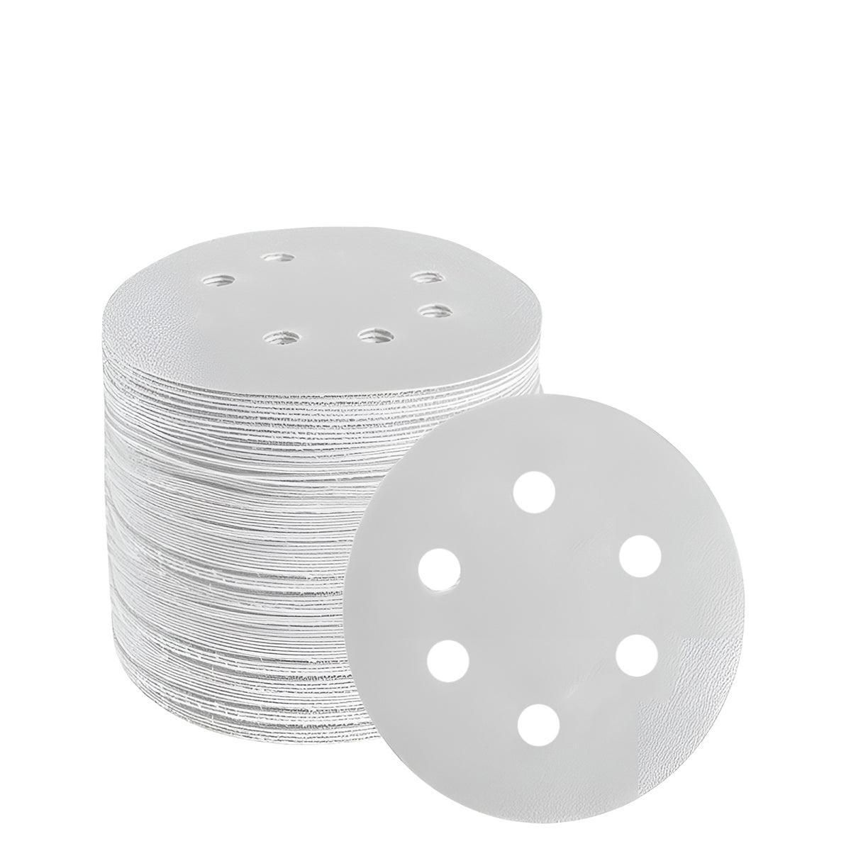 6/8-Hole Sanding Discs Hook Loop Orbital Sander Pads 80 120 240 Grit - 80 Grits（6-Hole） 100x 123mm