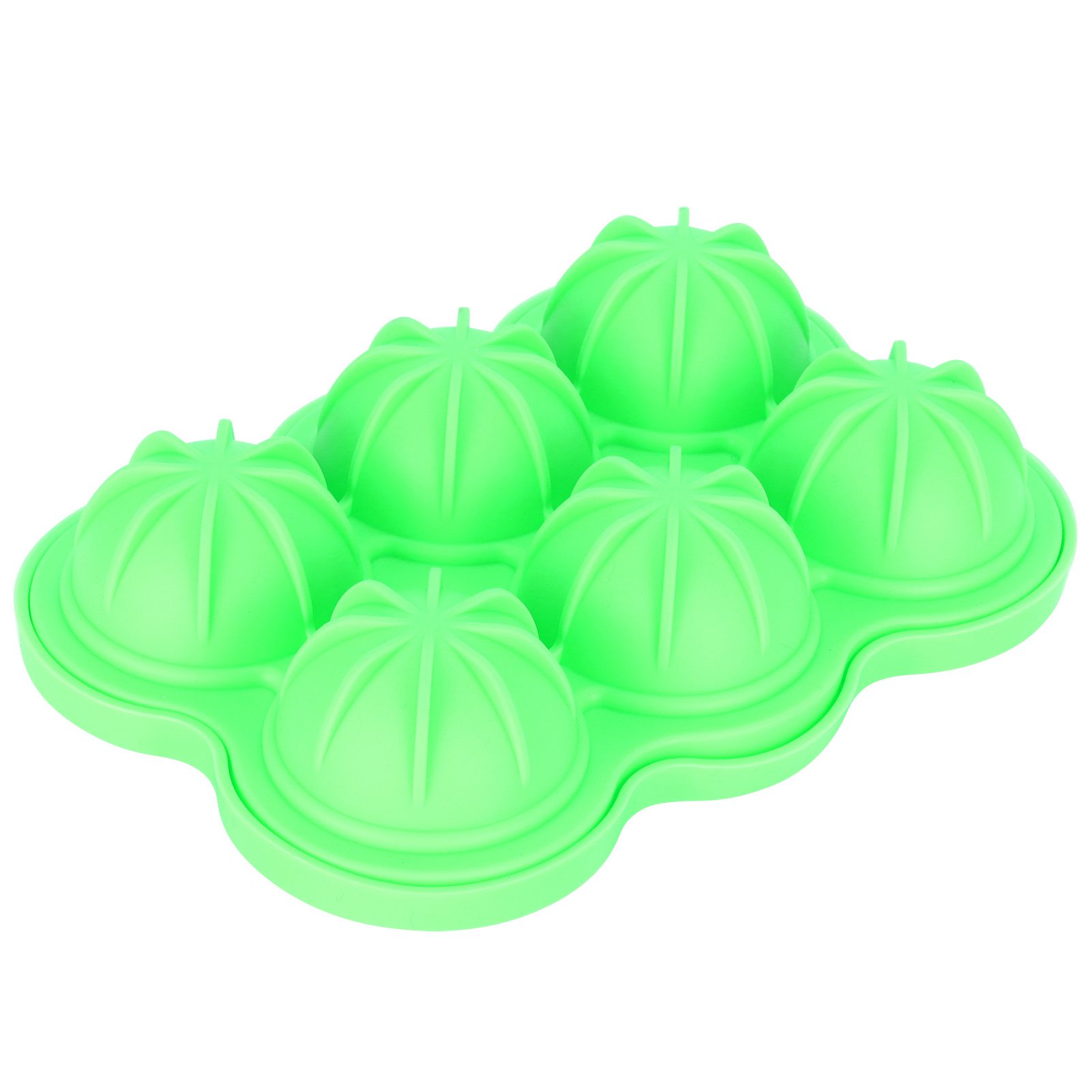 6-Grid Ice Ball Maker Reusable Silicone Ice Ball Mold Tray for Home Kitchen Bar UseGreen — image 3