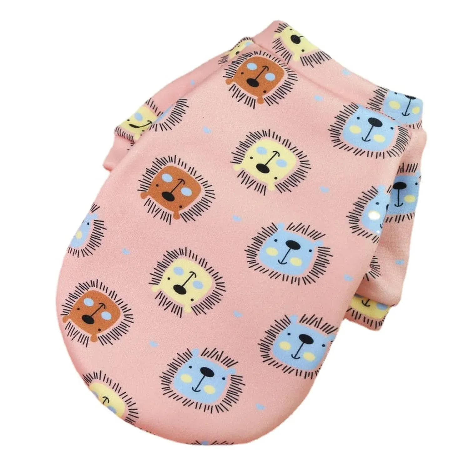 XL Size Cute Pet Dog Warm Jumper Sweater Clothes Cat Knitwear Knitted Coats Winter - Pink Lion