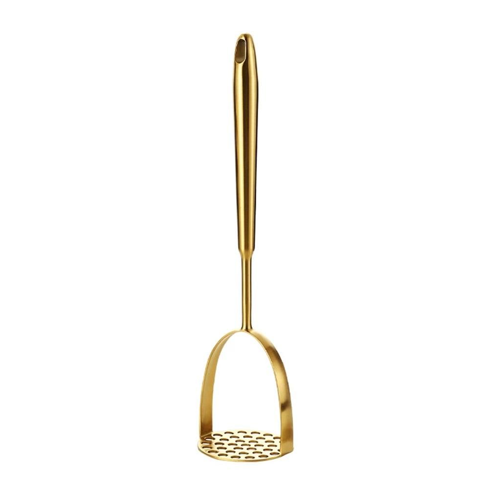 Potato Masher, Dual Arc for Easy, Labor-Saving Mashing, Stainless Steel, Sturdy and Durable One-Piece Potato Press, Dishwasher Safe, for Potatoes and