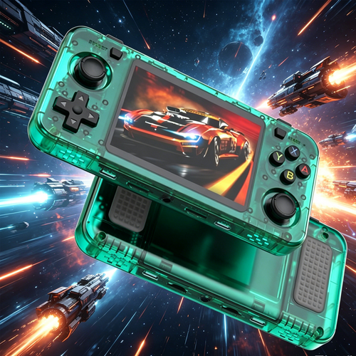 20000+ Games R36H Portable Video Game Consoles Retro Handheld Game Console Green — image 5