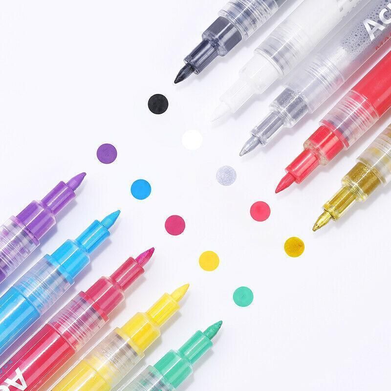 Marker pens are suitable for detailed drawing, writing and marking - Green โ image 3