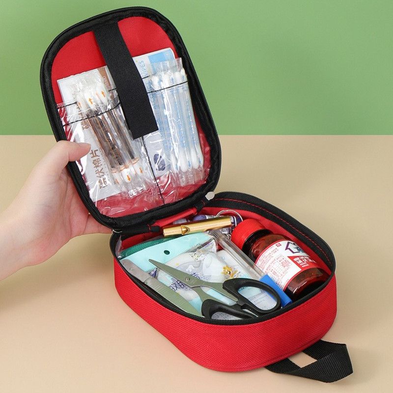 Portable First Aid Kit, Household Medicine Storage Bag, Outdoor Emergency Medical Bag, Small Sizes—Blue — image 6