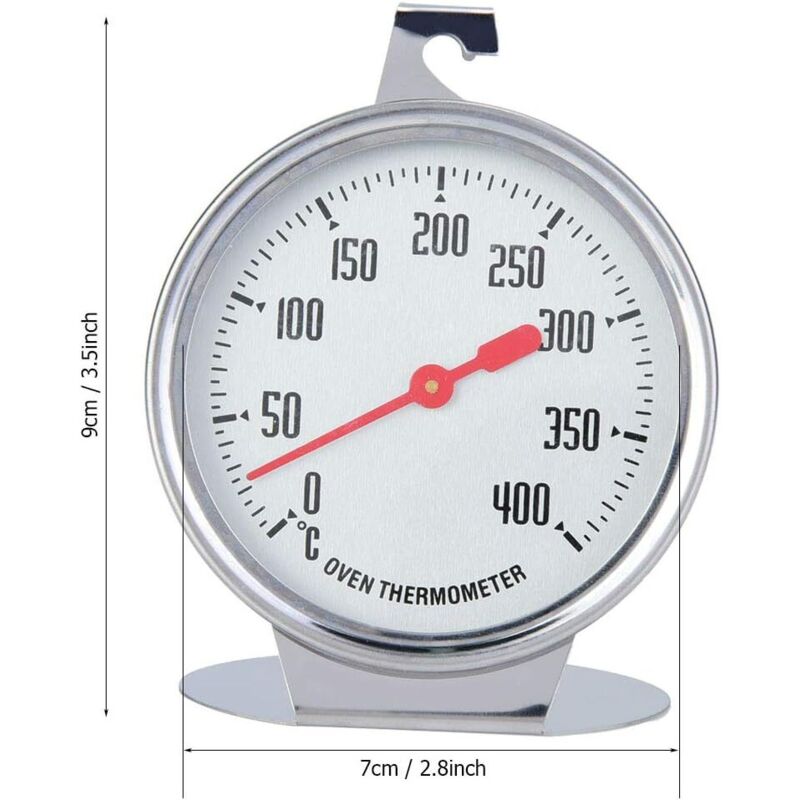 Oven Thermometer, Stainless Steel Instant Read Oven Grill Monitoring Thermometer Kitchen Thermometer For Cooking — image 3