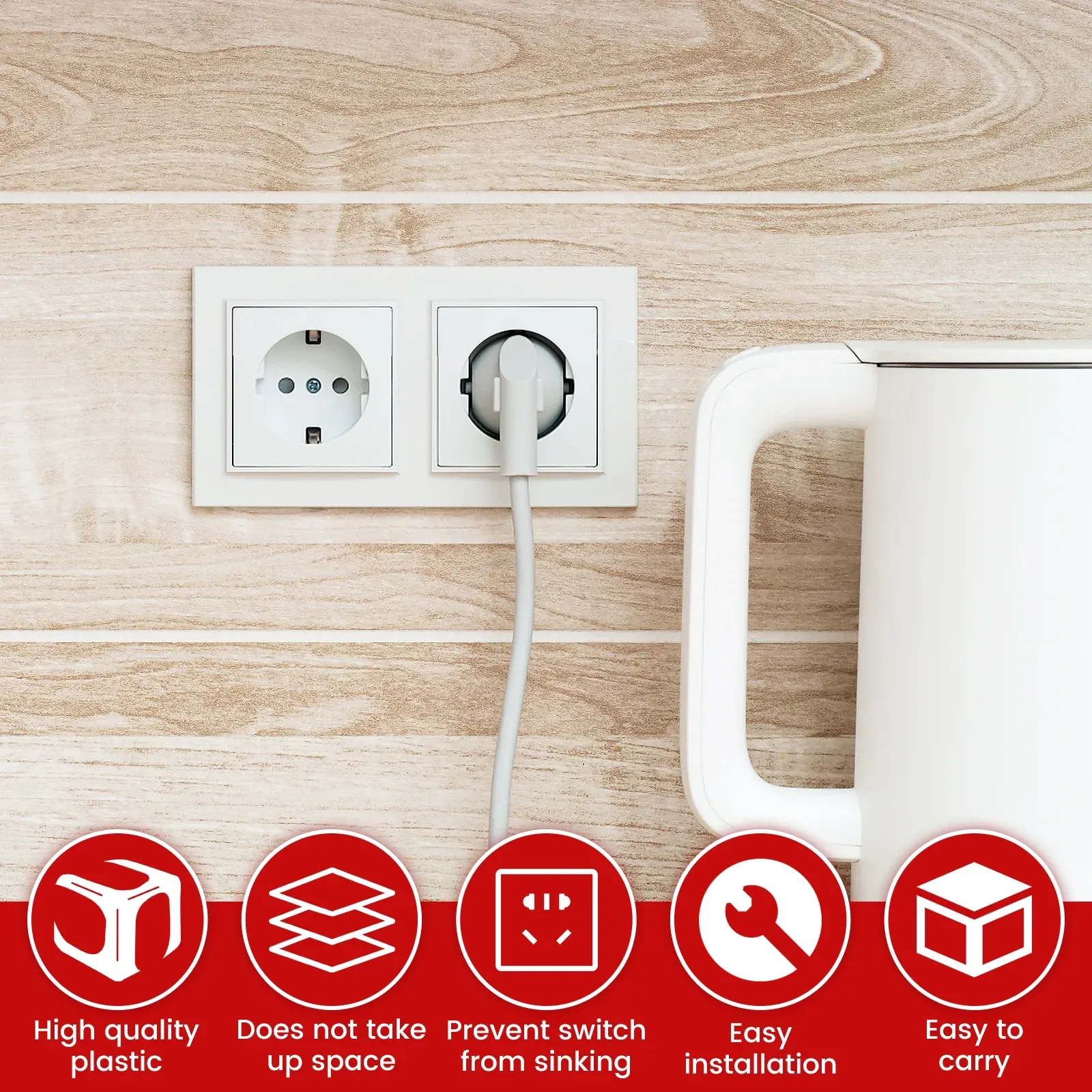 148 Pcs Electrical Outlet Box Spacers, Stackable Plastic Flush Mount Shims for Receptacles โ image 5