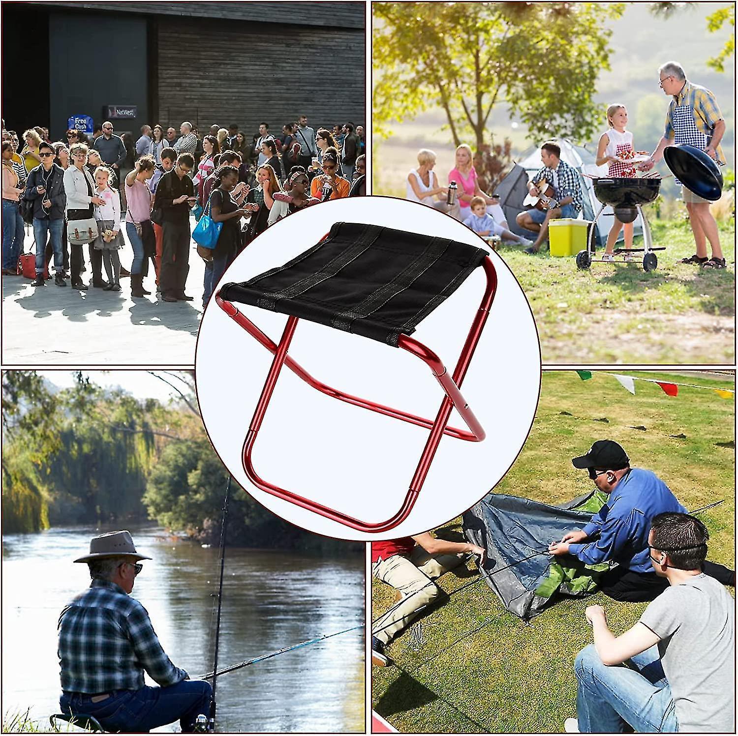 Camping Folding Stool,Mini Outdoor Portable Folding Camping Stool With Carry Bag For Outdoor, Fishing, Picnic โ image 3