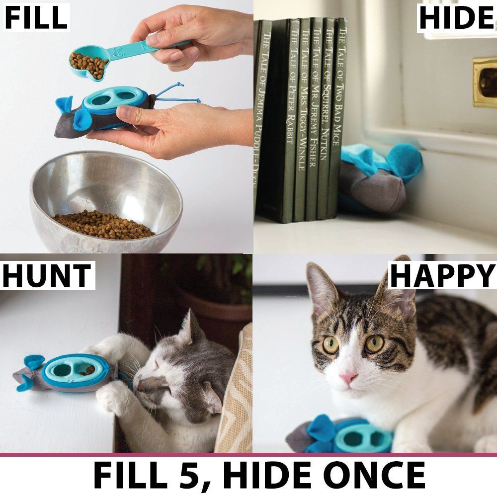 Interactive Indoor Hunting Cat Feeder | Active Enrichment Cat Feeding System Easy to use Easy to clean — image 2
