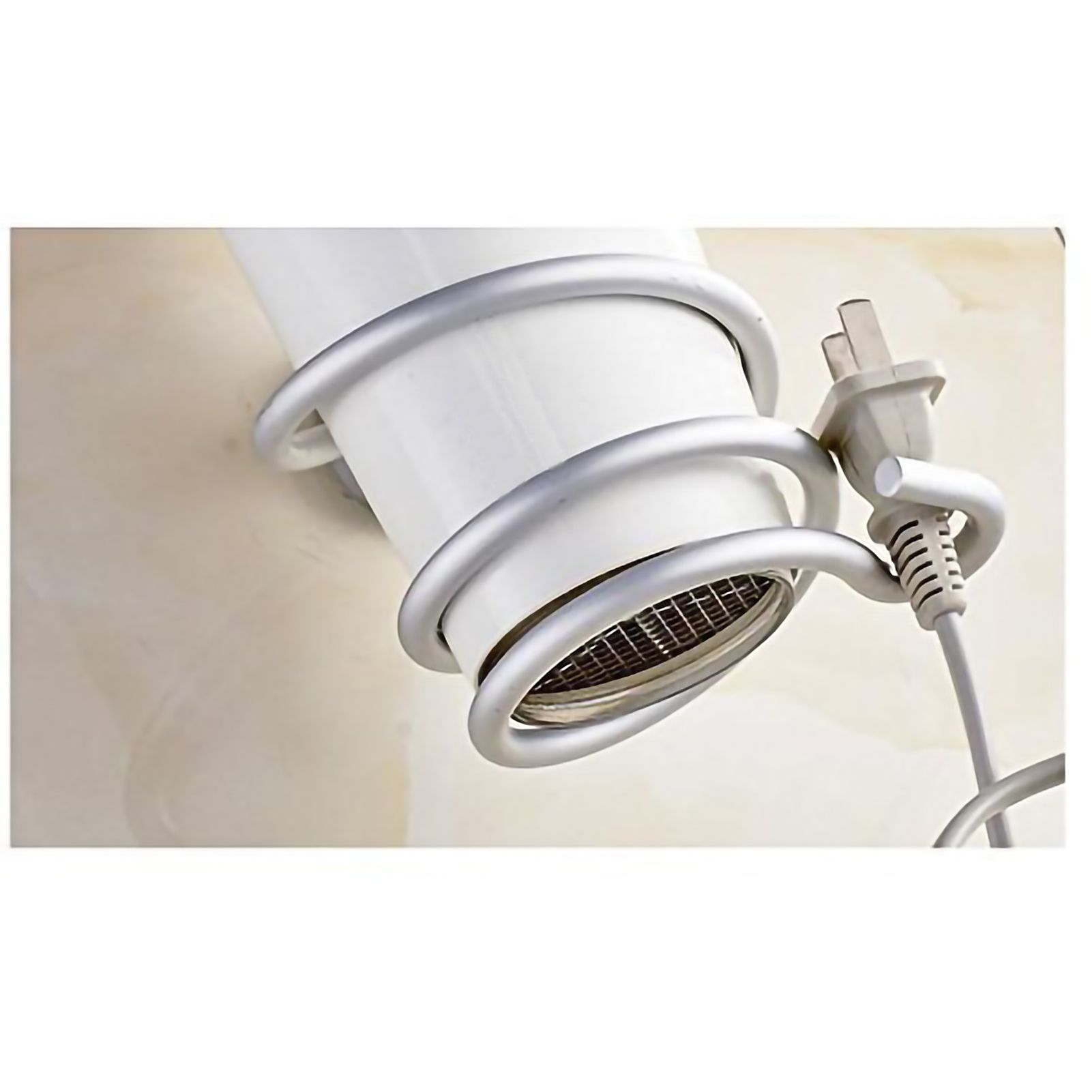 Ymiko Home Bathroom Wall Mounted Hair Dryer Holder Organizer Stand Storage Hanging Rack โ image 4