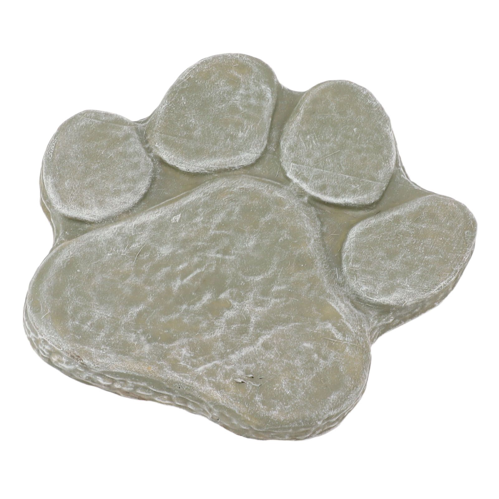 Dog Pawprint Memorial Stone DIY Lettering Dog Grave Marker Pet Monument for Outdoor Lawn Patio Mossy Green — image 6