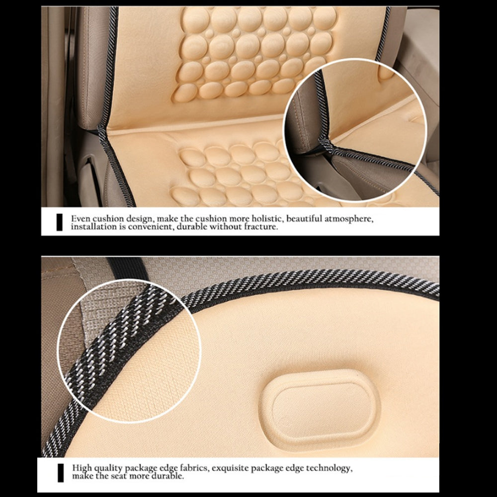 2Pack Universal Breathable Car Seat Pad Cover Mat Comfortable Chair Cushion (Black) — image 6