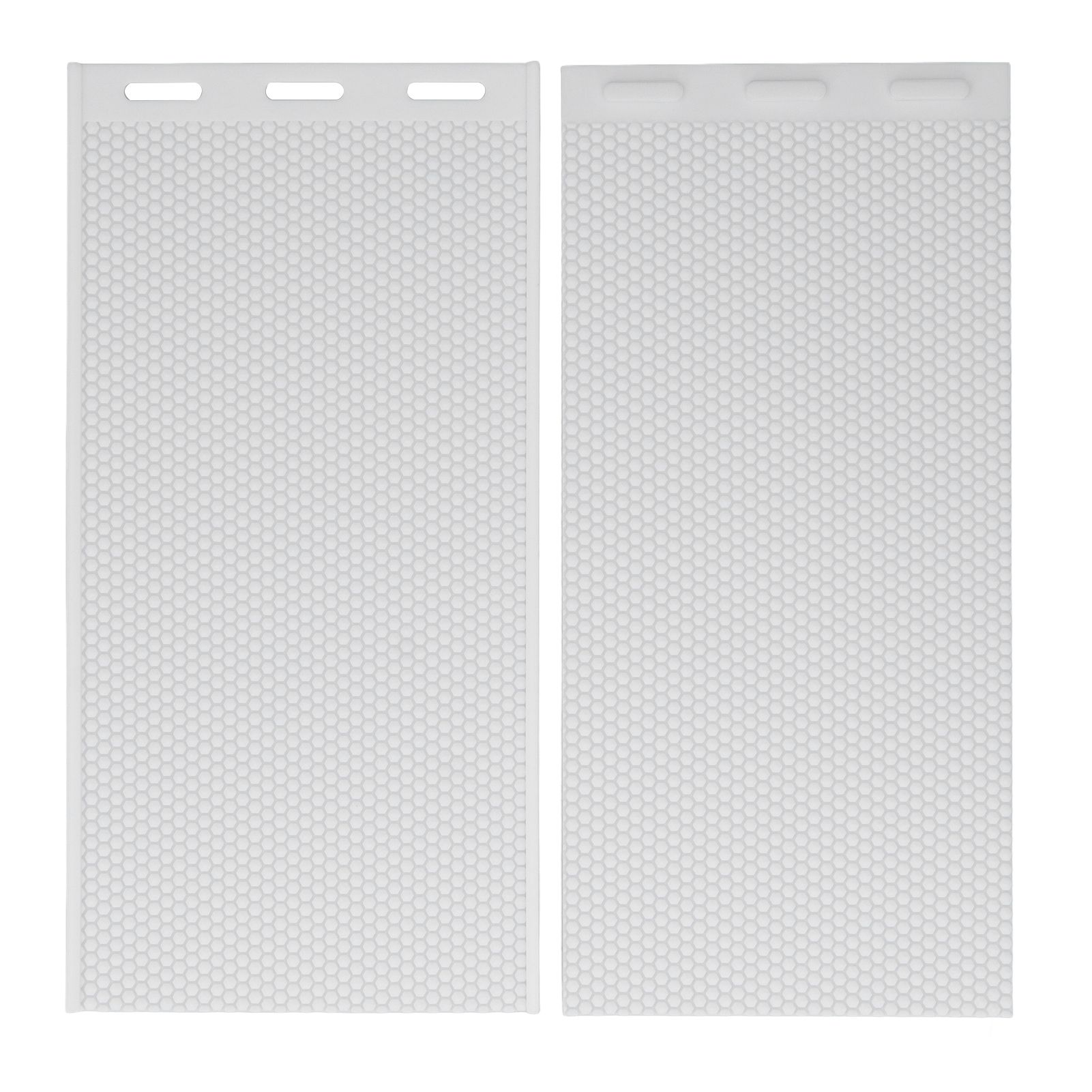 2Pcs 5.4mm Silicone Beeswax Mold Beeswax Foundation Press Mold Beekeeping Supplies