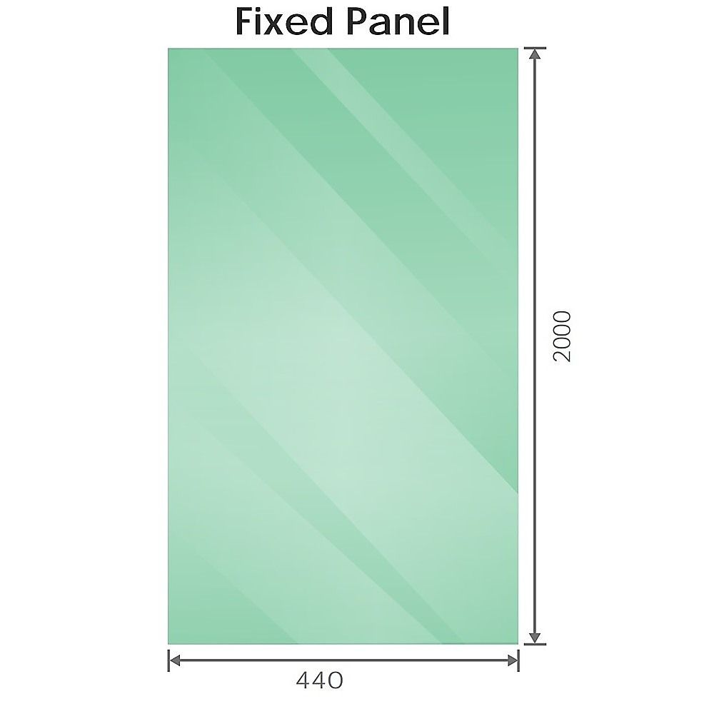 90cm Frameless Diamond Shower Screen – Nickel U-Brackets with Durable Brass Hinges — image 5