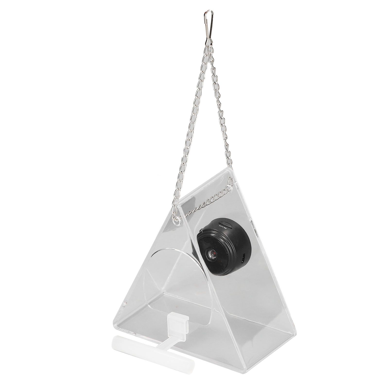 Smart Camera Bird Feeder Real Time Monitoring Hanging Bird Feeders for Outdoors Garden Triangle — image 5