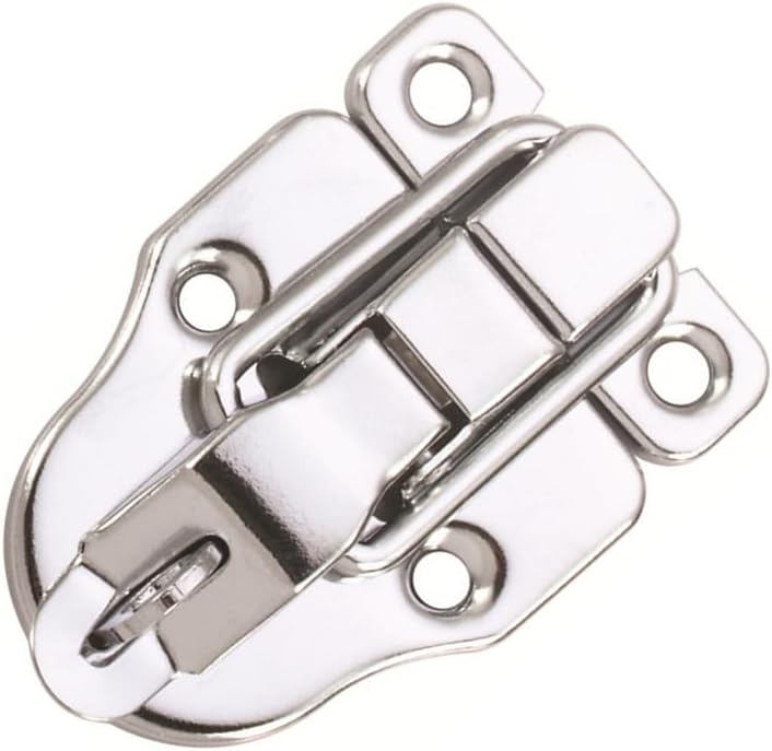 10 Pack Silver Hasp Locks 59mm with Screws Universal Chest Hardware Secure Locking Solution โ image 3