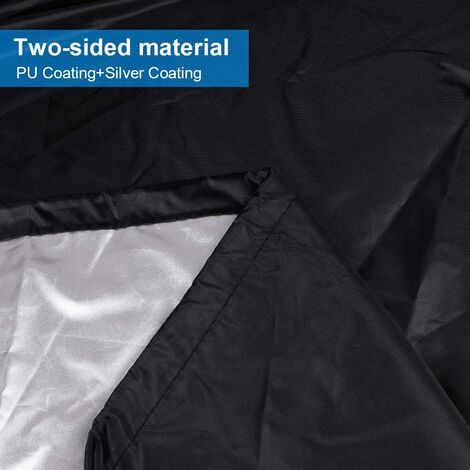 Grill cover, round grill cover, grill cover tarpaulin, grill cover tarpaulin waterproof anti-UV protection (70 × 70 cm) — image 3