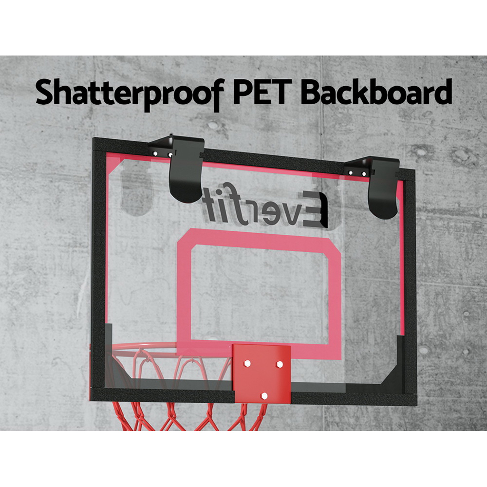 Everfit 23" Mini Basketball Hoop Backboard Door Wall Mounted Sports Kids Red โ image 5
