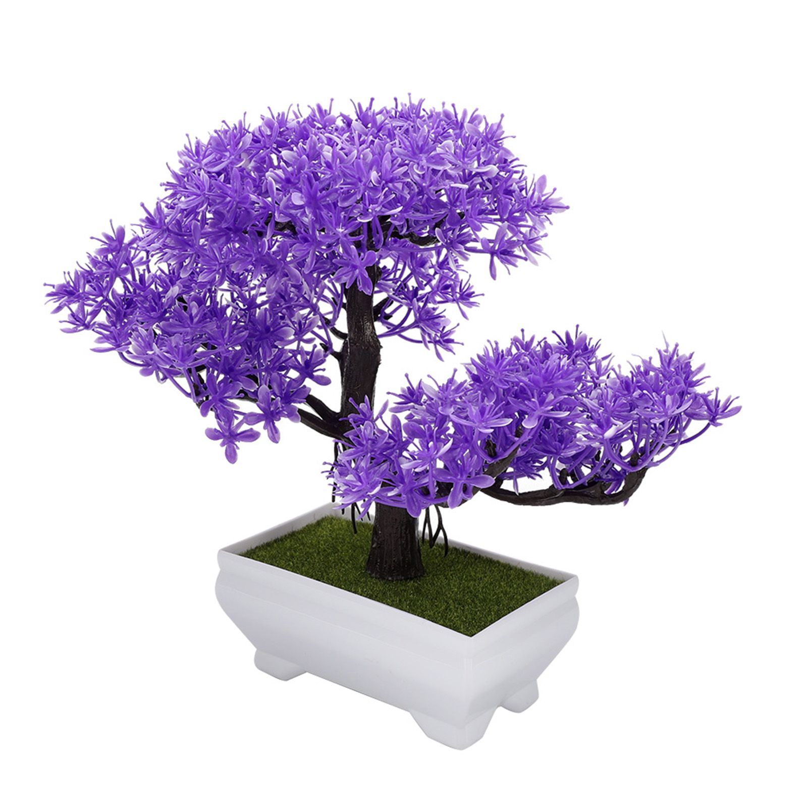 Artificial Bonsai Fake Blossom Flower Potted Plant Home Office Decor — image 2