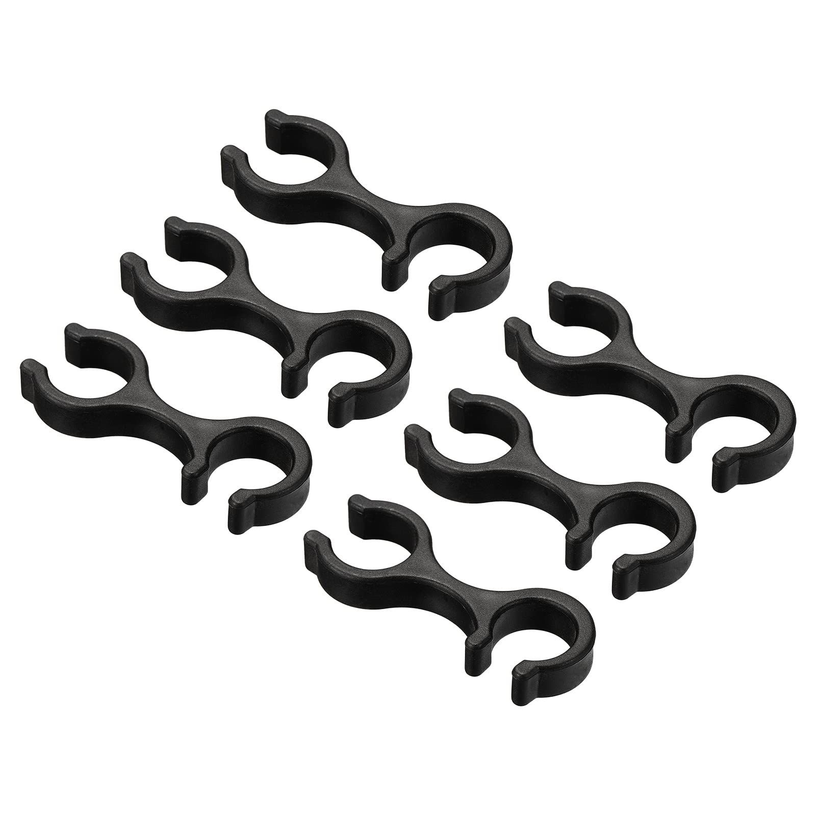Trekking Pole Clips, 6Pcs Walking Stick Accessories Double Rod Buckle Connector for Outdoor Hiking Camping