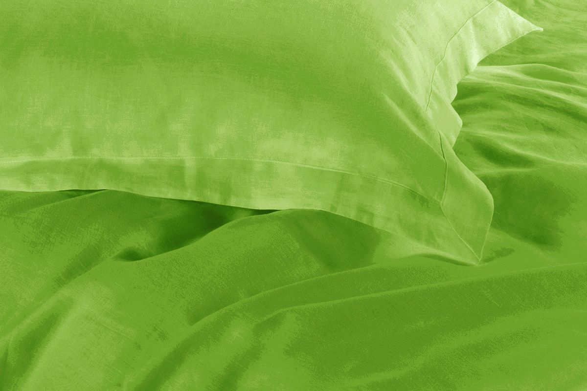 1000TC Tailored Super King Size Green Duvet Quilt Cover Set — image 3