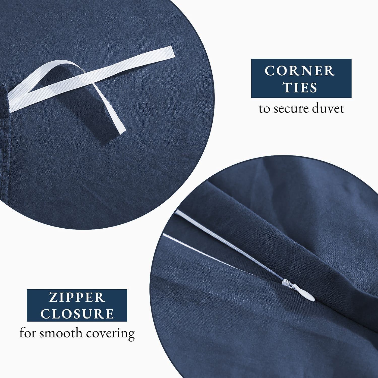 Hotel Soft Microfiber Duvet Cover Set-2000TC Quilt Cover Set & Pillowcases -1 Donna Cover Zipper Closure & 1 x Pillowcases-Breathable Bedding - Wrinkle, Fade — image 5