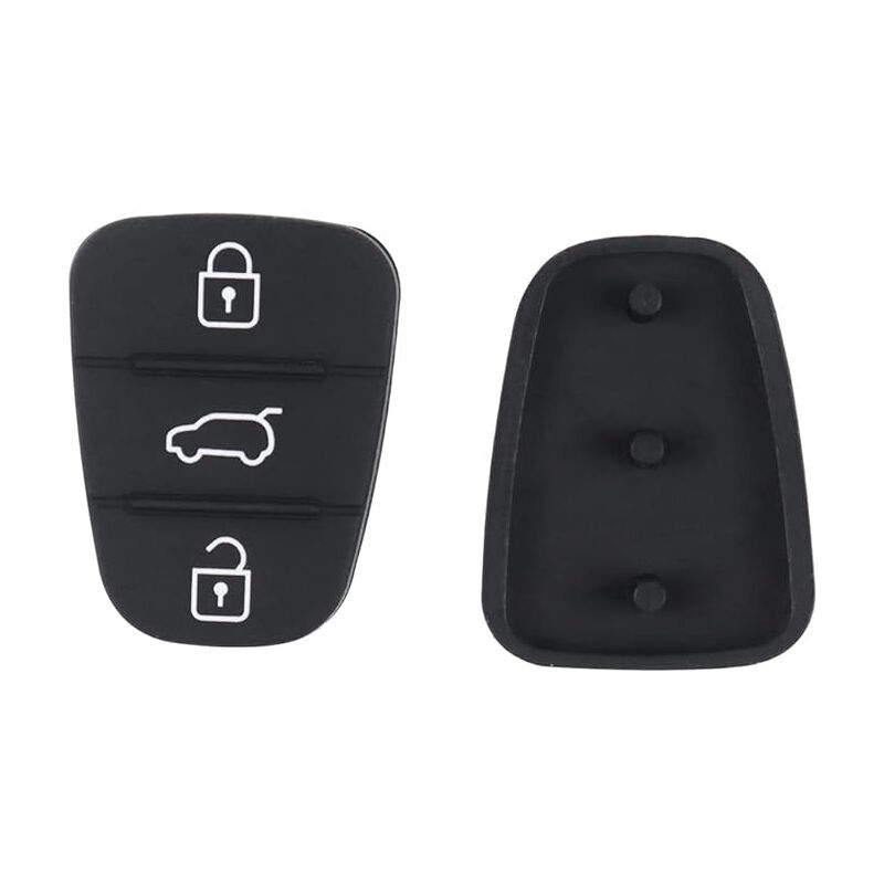 2pcs Silicone Key Case Compatible with Kia Sportage Cee'd Picanto Rio & Hyundai i10 i20 i30 ix20 ix35 - 3 Buttons Remote Control Cover โ image 3