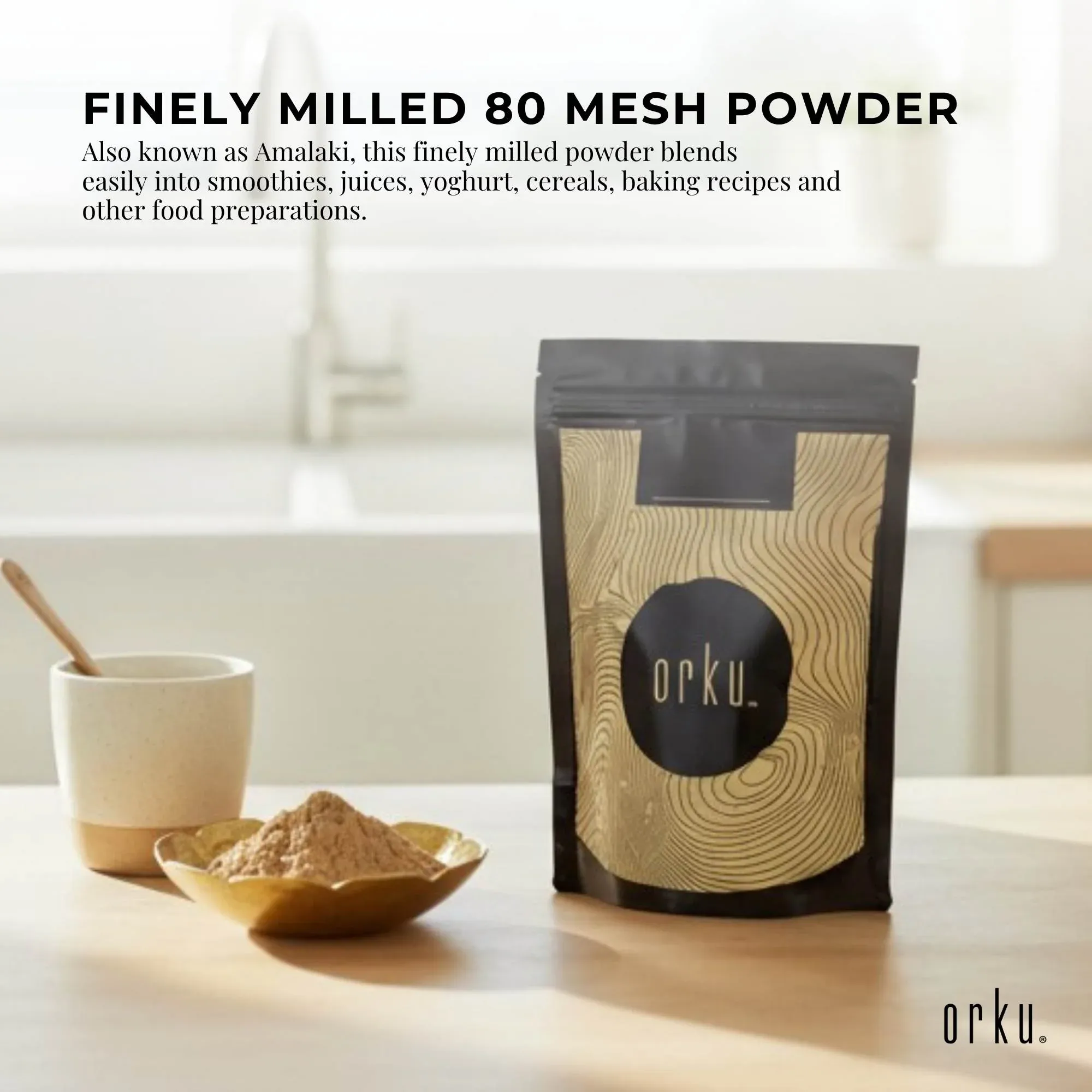 Orku 2Kg Organic Amla Powder - Indian Gooseberry Amalaki Fruit Powder — image 5