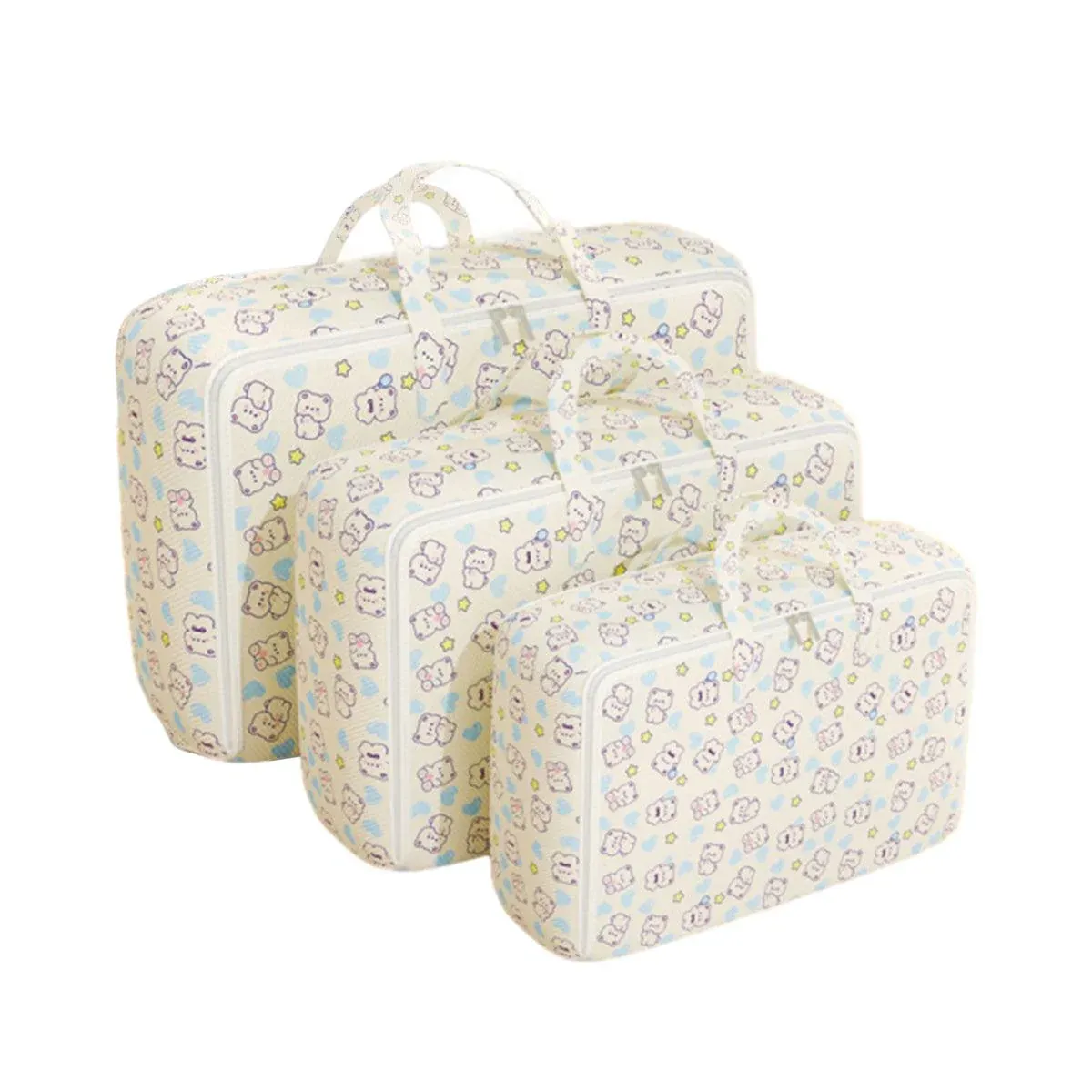 2pcs Foldable Clothes Storage Bag Blanket Organizer Travel Duffel Tote Gym Bag - XXL — image 3