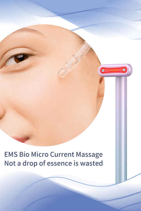 Gradient Pink Eye Massager for Dark Circles and Puffiness, Portable EMS Microcurrent Beauty Device for Skin Firming, Wrinkle Reduction, and Eye Care β image 5