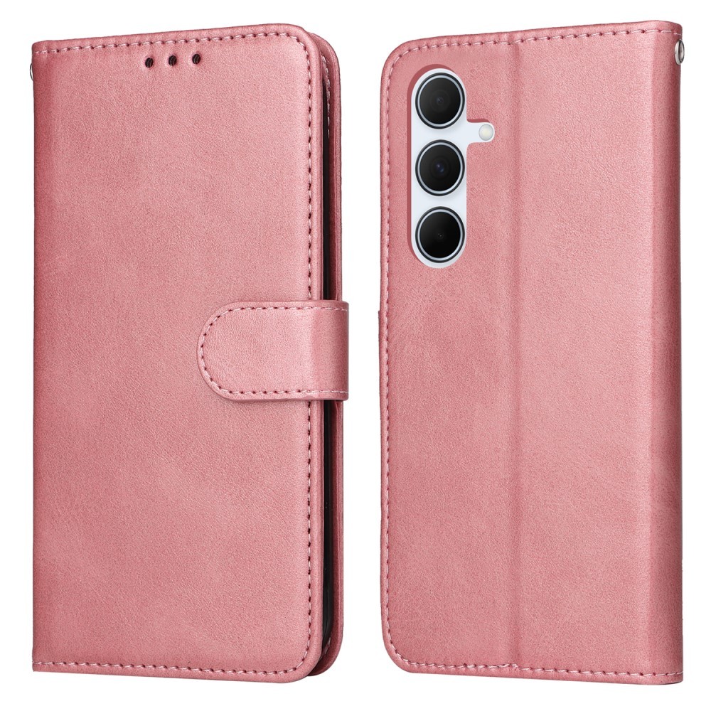 Compatible with Samsung A56 5G Compatible PU Leather Wallet Case Pink — image 2